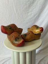 2 Pairs Authentic Wooden Clogs from Holland