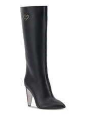 MATEO BY INC Womens Black Arch Support Charlotte Pointed Toe Stiletto Boots 7 M