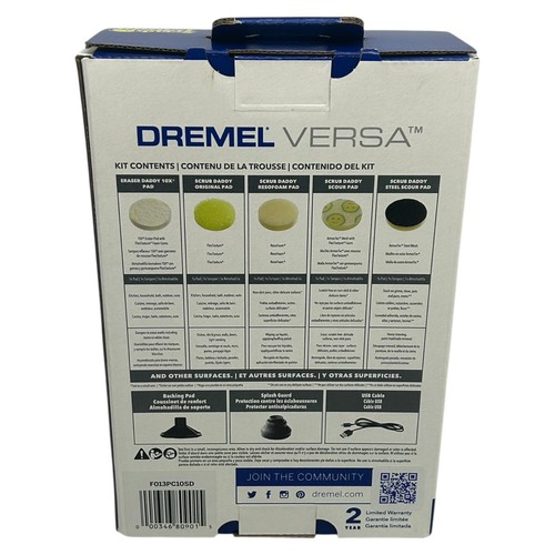 Dremel - PC10-07 Versa Power Scrubber Kit w 5 Scrub Daddy Sponges Pads Brand New - Picture 3 of 5
