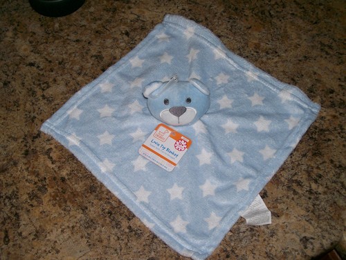 NWT Swiggles Blue Bear Stars Security Blanket Lovey NEW - Picture 2 of 4