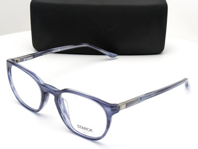 Starck SH3069 0003 Rectangle Havana Blue Men's Eyeglasses Frames 50-20-145
