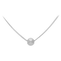 Cavill Halskette Damen 925 Sterling Silber Rund AnhäNger 42 Cm Echtschmuck