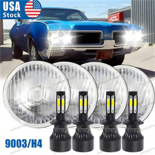For Cadillac Deville 62-74 Calais 65-74 4pcs 5.75 5-34 Chrome Led Headlights For Cadillac Deville 62-74 Calais 65-74 4pcs 5.75 5-34 Chrome Led Headlights