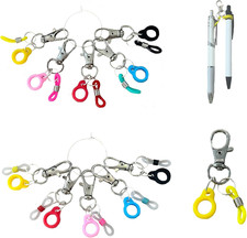 10 Pack Pen Clips and Holders for Lanyard and Badge Reel