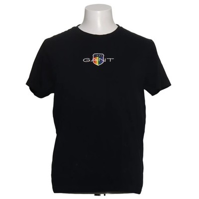 GANT, T-shirt, Größe: L, Schwarz/Mehrfarbig, Baumwolle, Print #ITc
