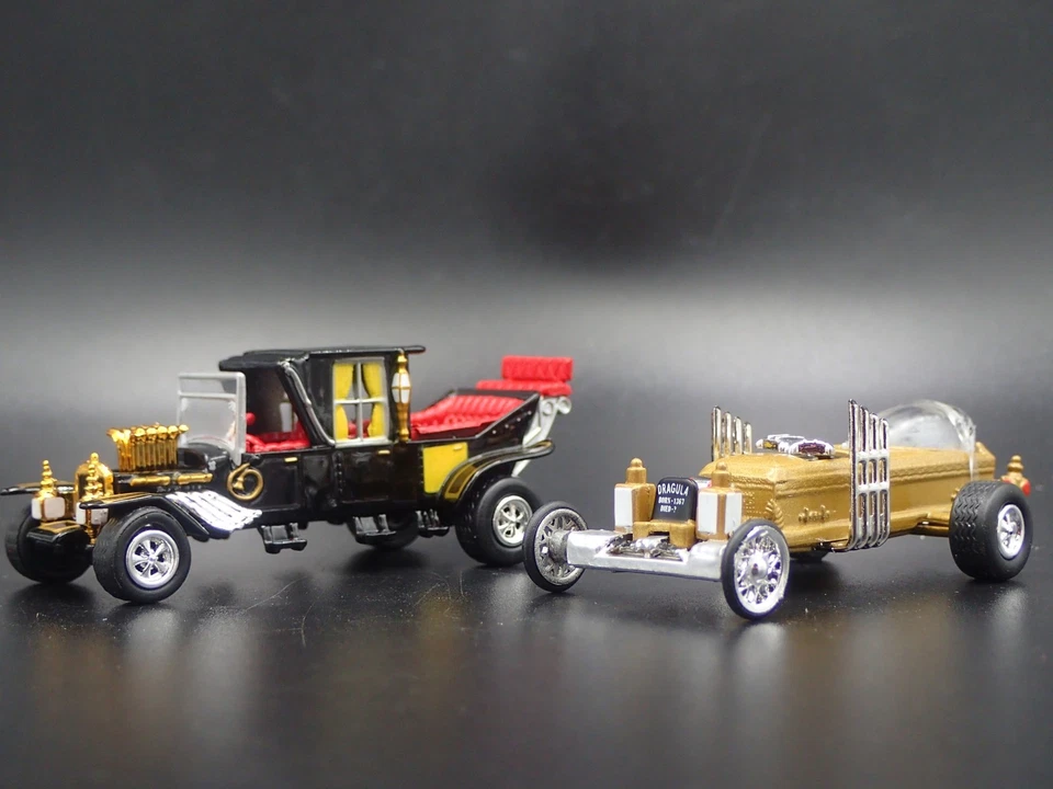 The Munsters Koach & Dragula Barris Legacy Set Raro 1:64 Scala Modellino Auto - Immagine 3 di 4