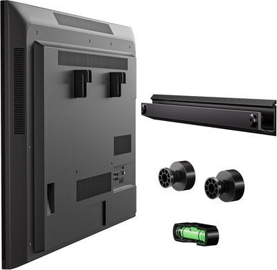 No Stud TV Wall Mount, Studless Drywall Fit 22 to 55 inches TVs, Black 