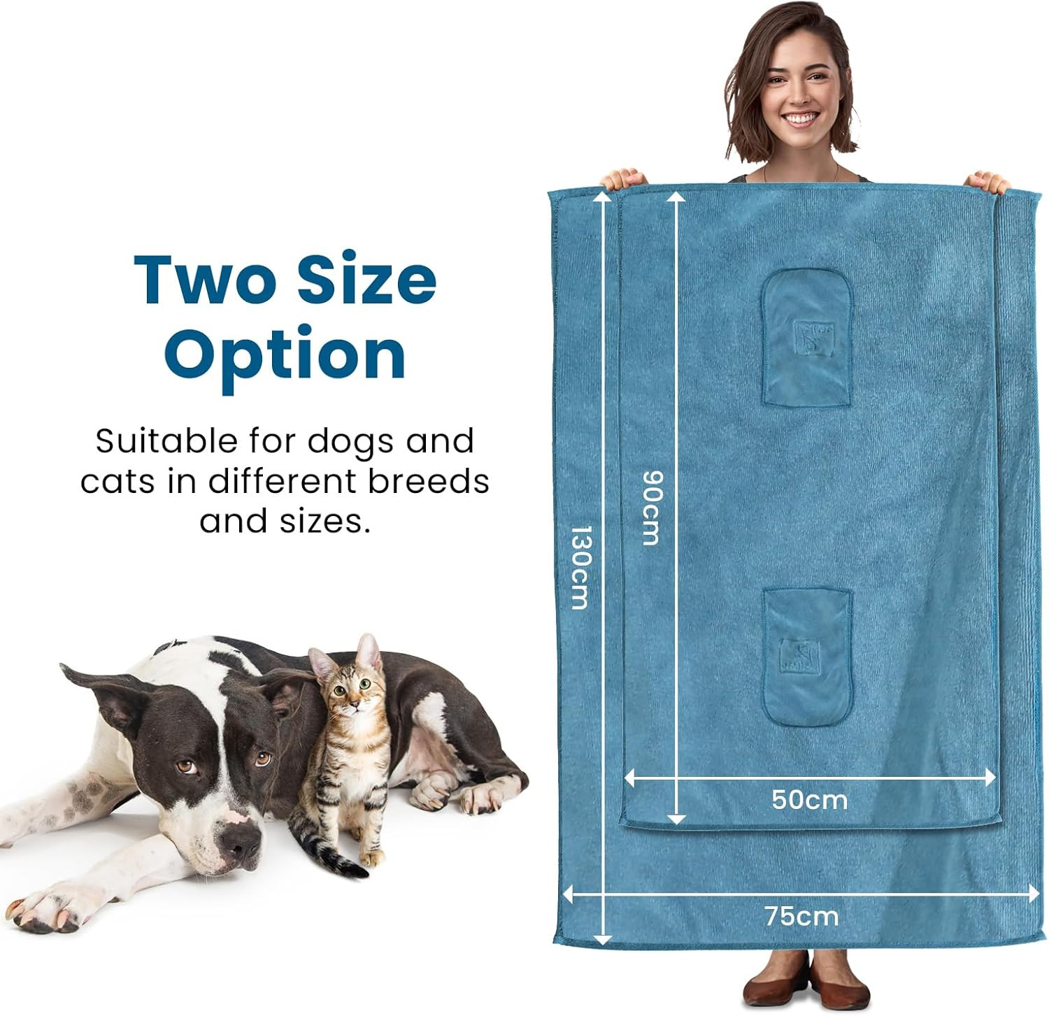 2 Asciugamani Cane Morbida Microfibra | Assorbimento Delicato - 4
