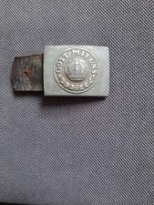 Koppelschloss Preußen Feldgrau. Original 