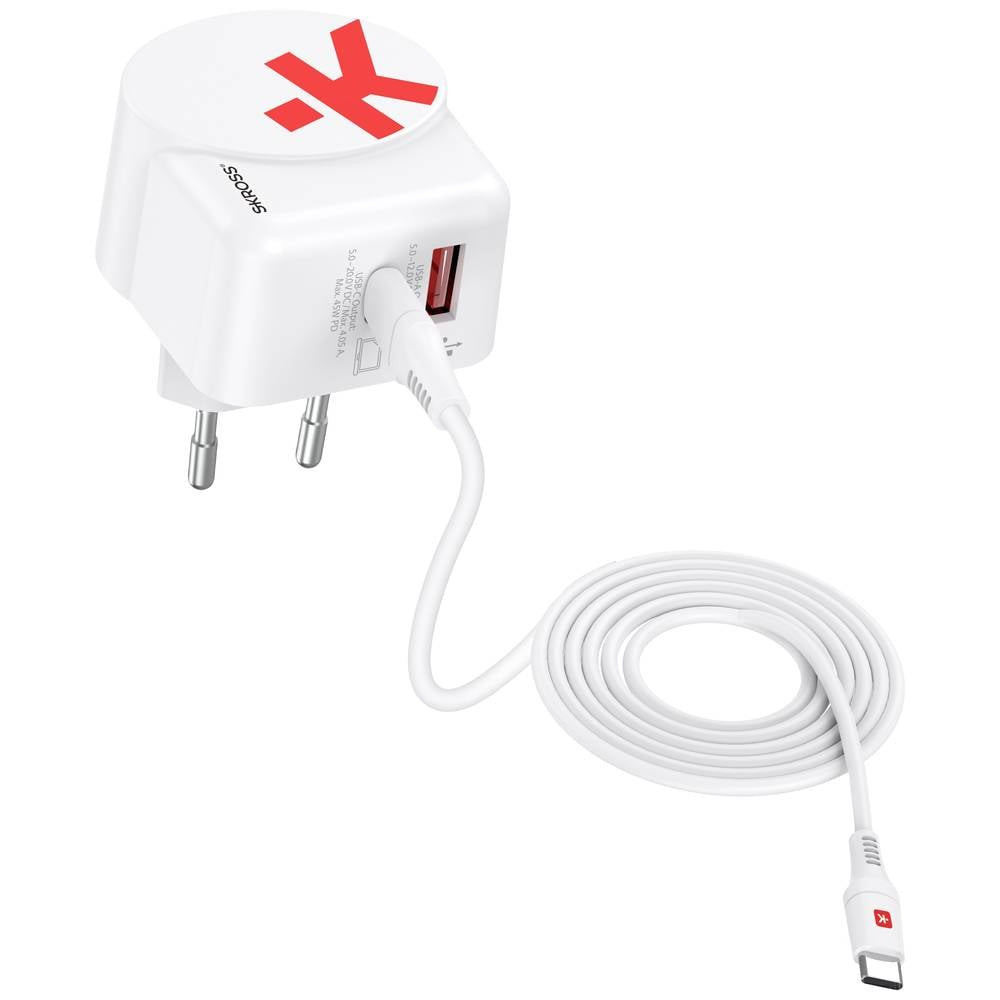 Зарядное устройство Skross Euro USB AC45PD + кабель USB-C USB-Ladegerät мощностью 45 Вт в Германии,