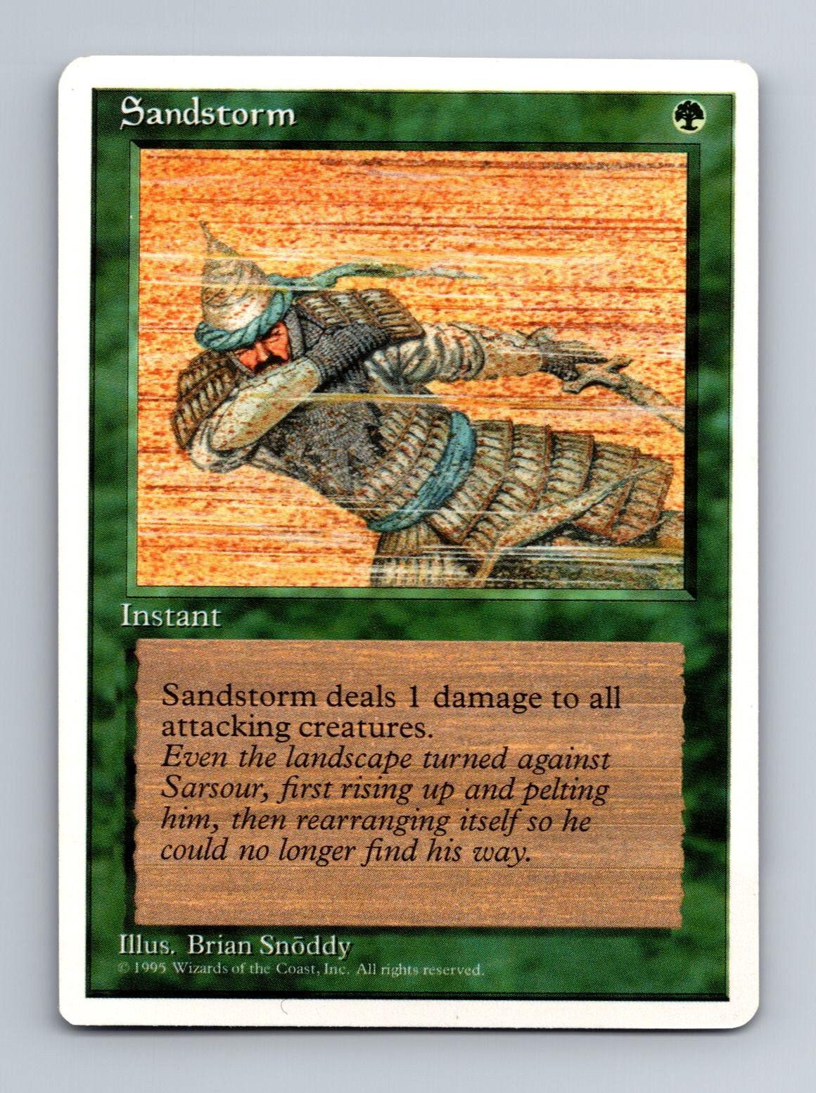 Sandstorm Common Fourth Edition Magic: The Gathering Moderately Played