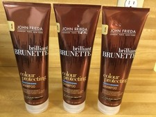 3 John Frieda Brilliant Brunette Color Protecting Moisturizing Shampoo 8.45 Oz 