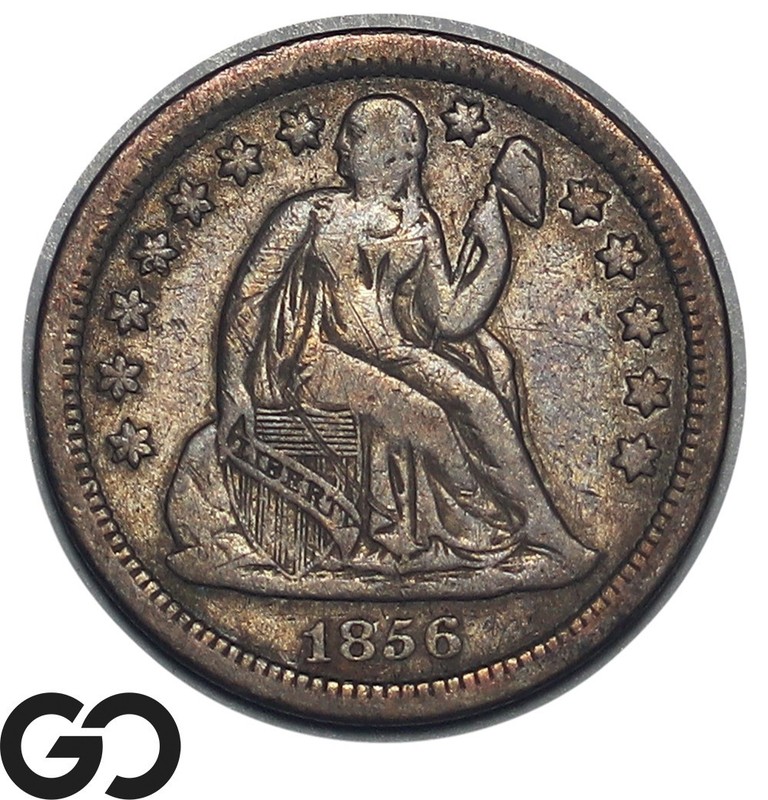 1856 Seated Liberty Dime
