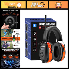 Bluetooth Hearing Protection Headphones with AM/FM Radio - 31dB Noise Reduction,