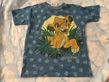 Vintage 90s Lion King All Over Mega Print Shirt Simba Youth 5/6