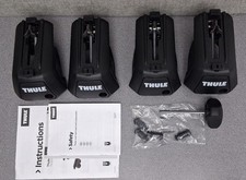 Thule Evo Raised Rail Foot Pack - Black Pack Of 4 Thule Evo Raised Rail Foot Pack - Black Pack Of 4