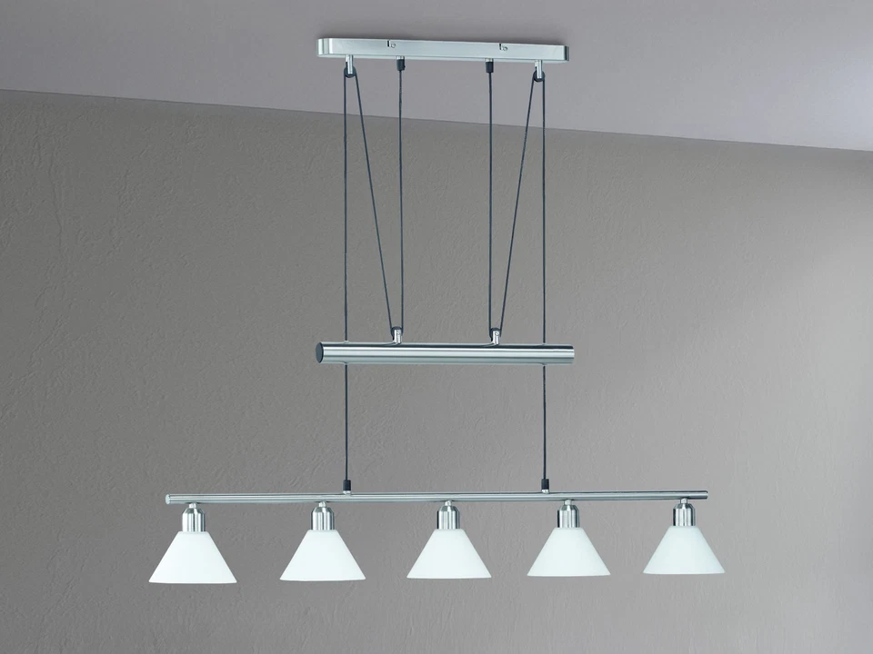 Schöne Landhausstil Pendelleuchte mehrflammig höhenverstellbar für über Esstisch - Bild 3 von 4
