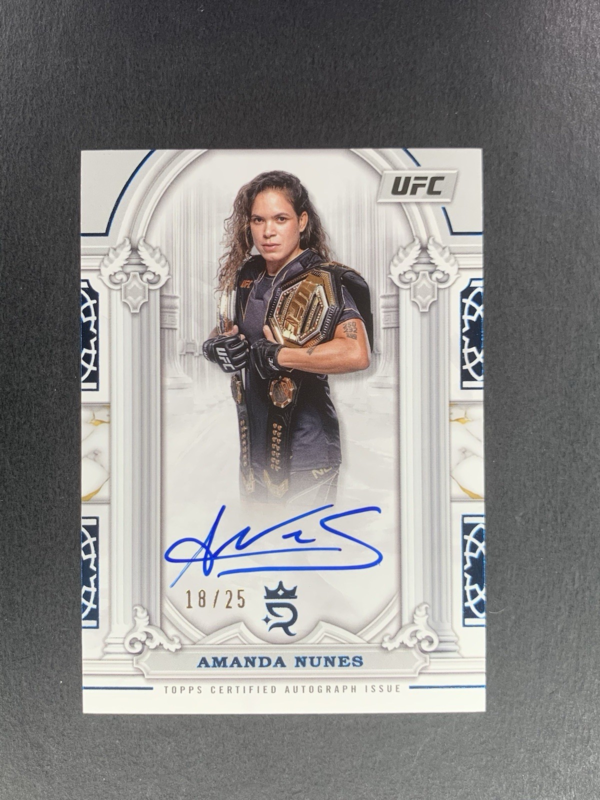Carte Autographe Amanda Nunes 2025 Topps Chrome UFC - Octogone Auto Signée