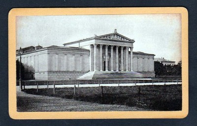 Kunstausstellung Glyptothek München original Foto photo CDV Ravizza 1870