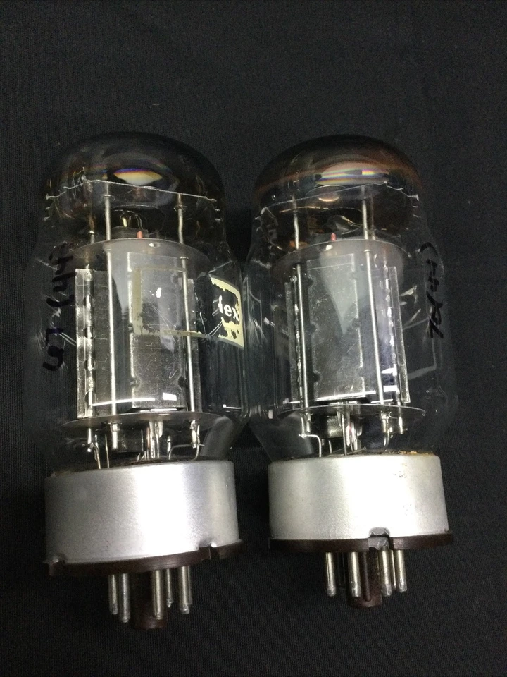 GRAN PAR DE TUBOS DE VACÍO Amplificador Potencia Genalex KT88 De Colección PROBADO I.9049 Foto 3 de 3