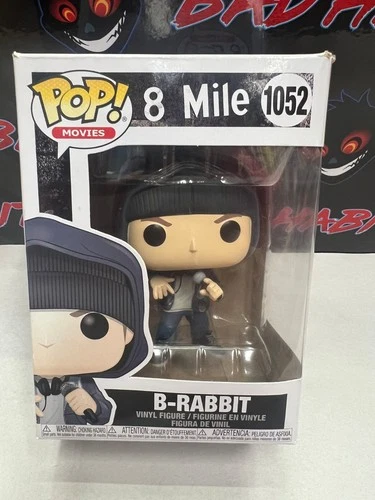 NEW FUNKO POP! MOVIES 1052 8 MILE B-RABBIT EMINEM 3.75" VINYL FIGURE BOX WEAR