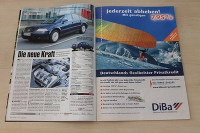Auto Bild 17/2002 VW Passat 2.0 5V mit 130PS im TEST auf einer Seite