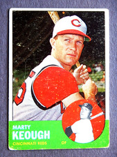 Marty Keough #21 Topps 1963 Baseball Card (Cincinnati Reds)