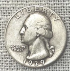 1939-D SILVER GEORGE WASHINGTON QUARTER   NICE.    . FINE. ++