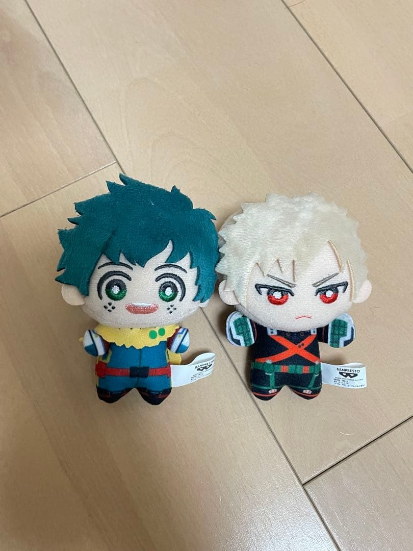 Juego de juguetes de peluche My Hero Academia Chimi-tomo Izuku Midoriya Katsuki Bakugo