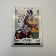 2011 Panini Prestige Hakeem Nicks Football Cards #131
