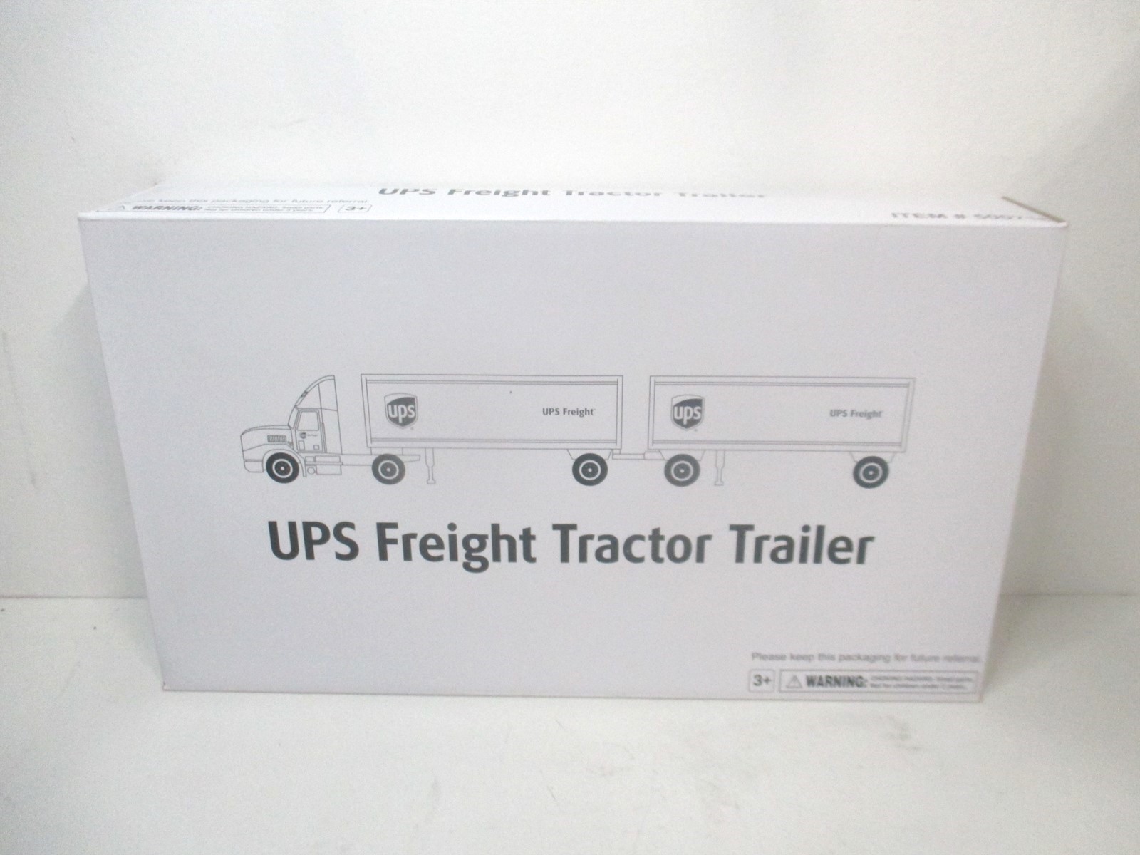 UPS 2017 UPS Freight Double Pup Diecast Semi Tractor Trailer Truck 1:32 Scale