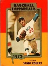 1980-87 SSPC HOF #131b Sandy Koufax