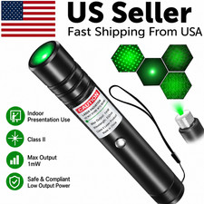 Green Presentation Laser Pointer Pen 1mW Class II Rechargeable Office Pointer