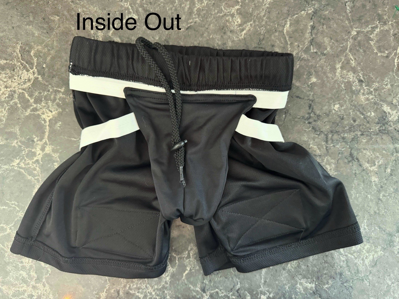 PowerTek Ice Hockey Mesh Shorts with Tabs | YOUTH L/XL