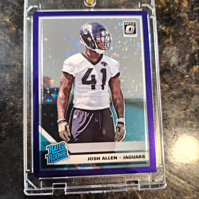 Panini 2019 Donruss Optic Josh Allen Jaguars Rated Rookie #193 Purple Stars /25