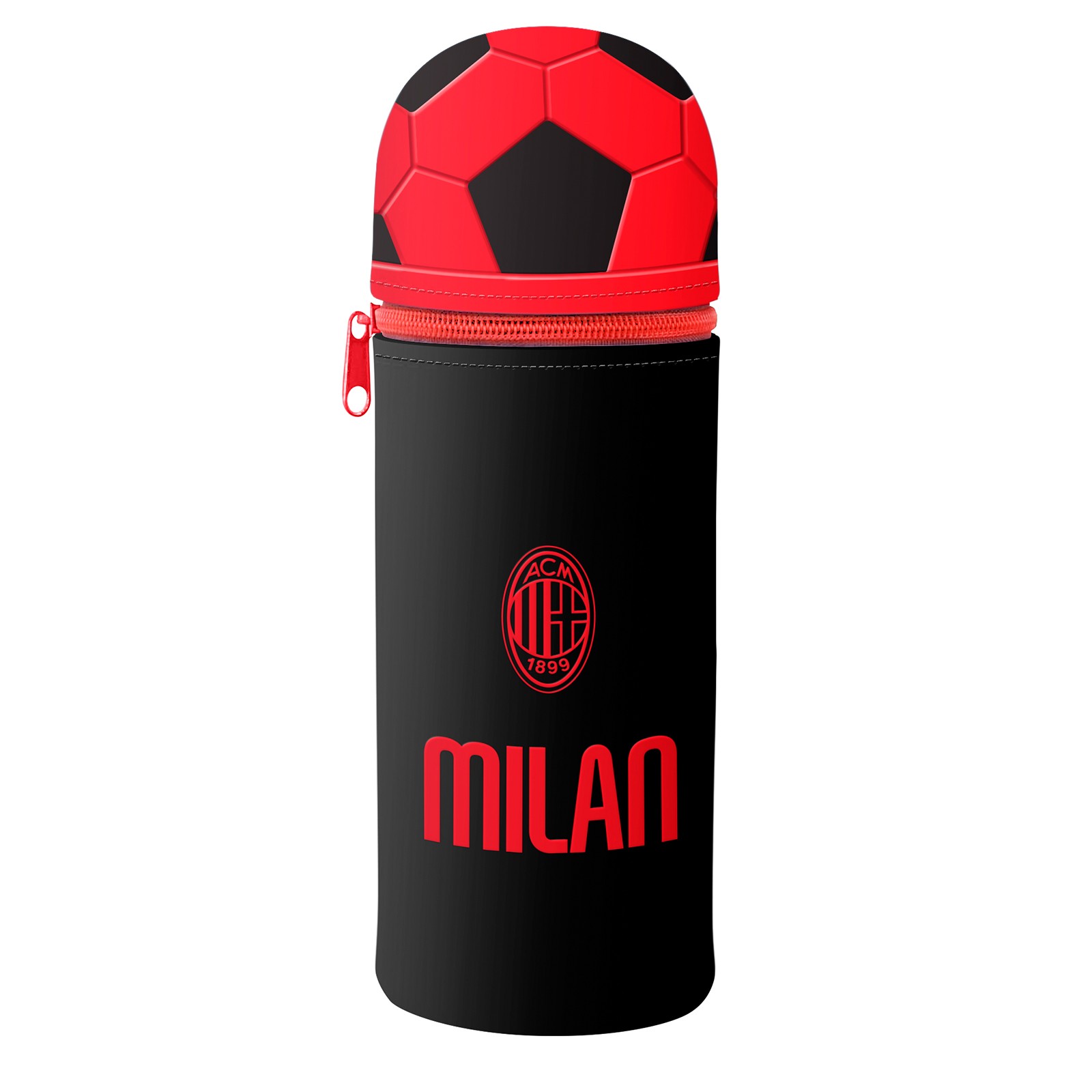 Milan Astuccio Silicone Milan con Zip e Pallone in Rilievo