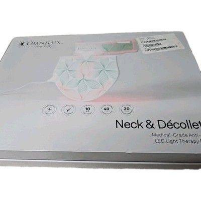 Omnilux Contour Neck & Decollete Lines Wrinkles Natural Red Light Therapy Device