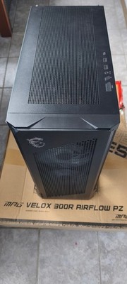 MSI MPG VELOX 300R PZ, Tower-Gehäuse schwarz Stahl und Glas