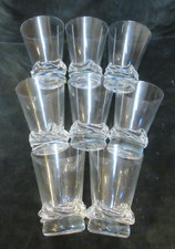 Daum France modèle SORCY  8 verres à vin rouge hauteur 10cm TBE