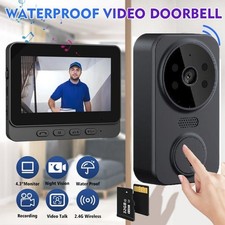 Smart Wireless WiFi Video Doorbell Camera Door Bell Ring Intercom Security