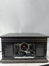 Victrola Quincy 6-in-1 Bluetooth Record Player Turntable VTA-200B Grey