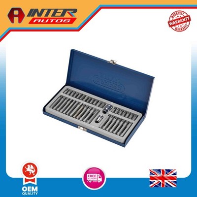 Draper Expert TX-STAR  Hex. Spline Mechaniker Bit Set 3-8 1-2'' Vierkantbohrer 40 Teile 33322