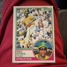 Topps 1983 Mike Norris Oakland Athletics MLB Baseball Base Set Card #620