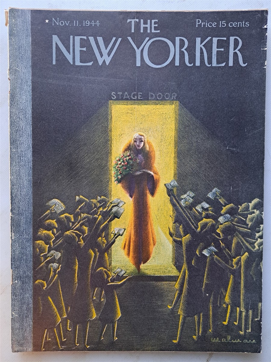 The New Yorker Magazine - November 11, 1944 At the Stage Door | eBay