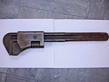 Vintage "Snail Brand" 18" inch Adjustable Wrench with 1944 /|  Military Mark