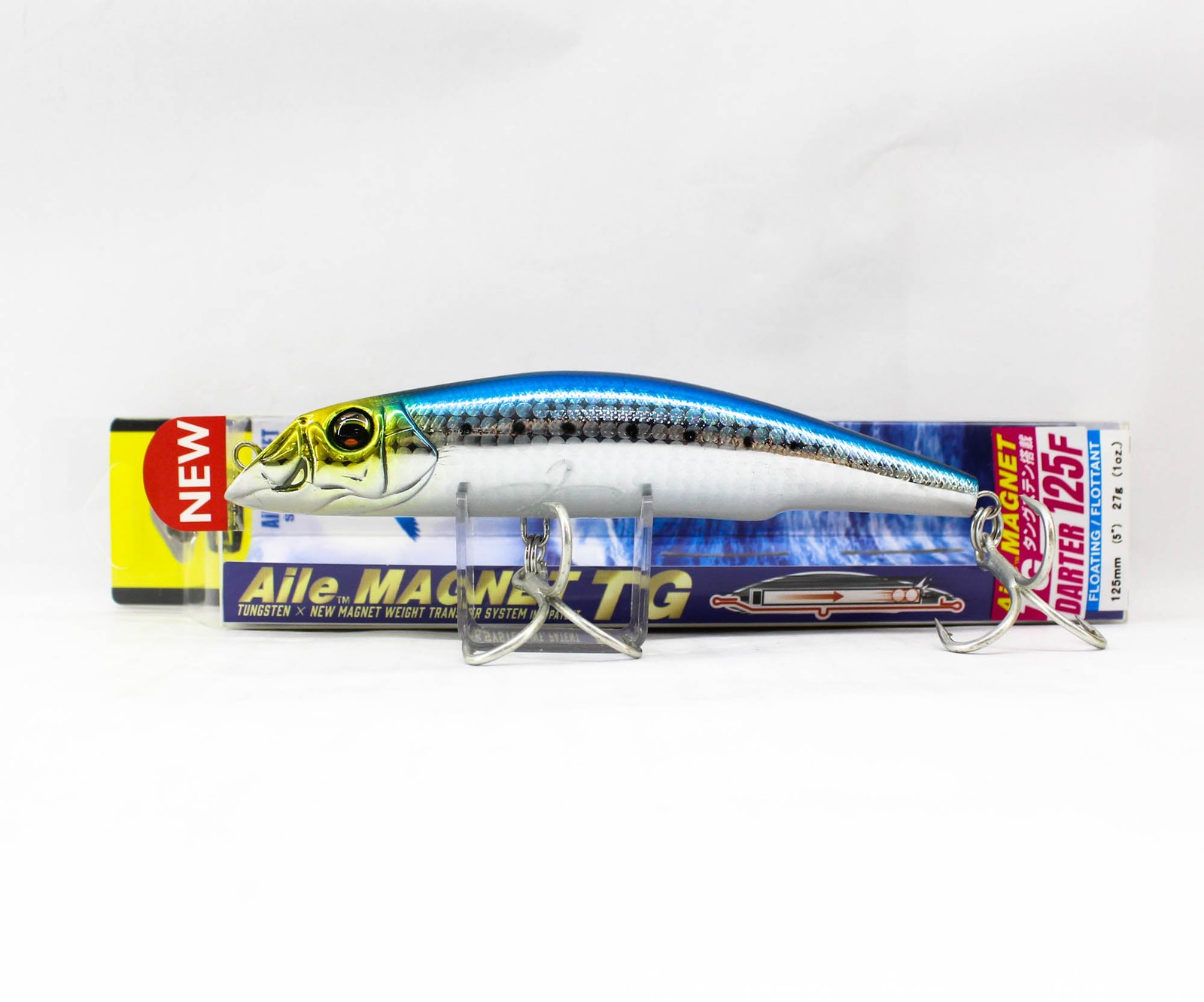 Yo Zuri Duel Aile Magnet TG Darter 125F Floating Lure F125-HIW (5550)