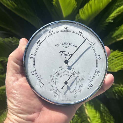 Taylor 5565 Analog Dial Hygrometer / Thermometer