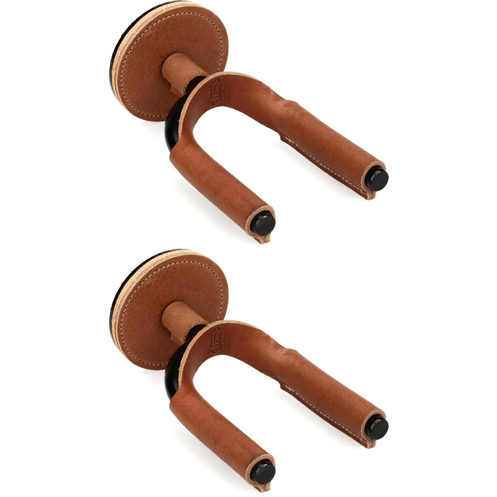 Черная кованая вешалка для гитары Levys FGHNGR 2 упаковки - Коричневая кожа 8790₽