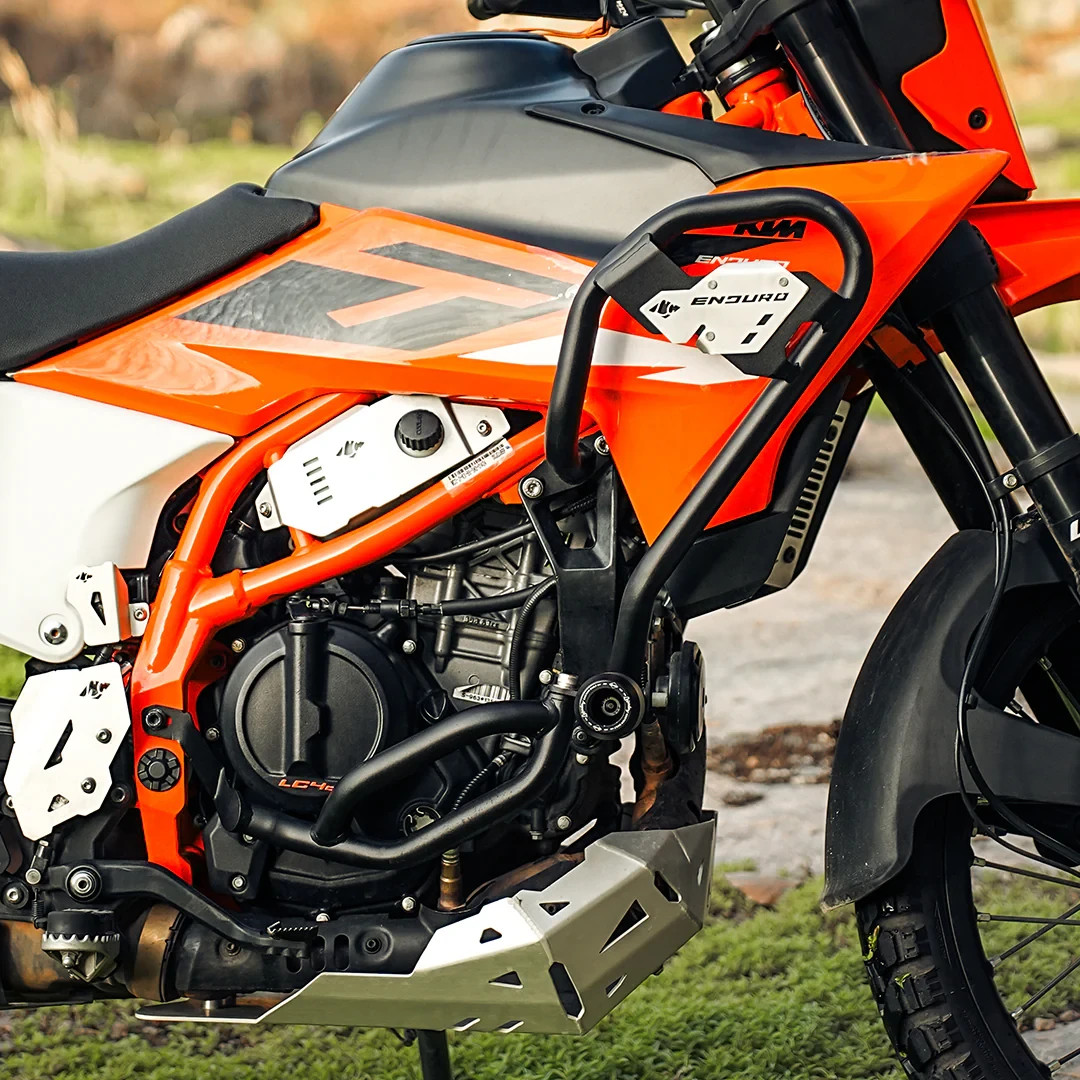 Defender Crash Guard Black Best Fits For 2025 KTM 390 ENDURO R