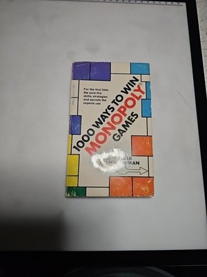 1975 Dell Publishing - Book - 1000 Ways To Win Monopoly Games